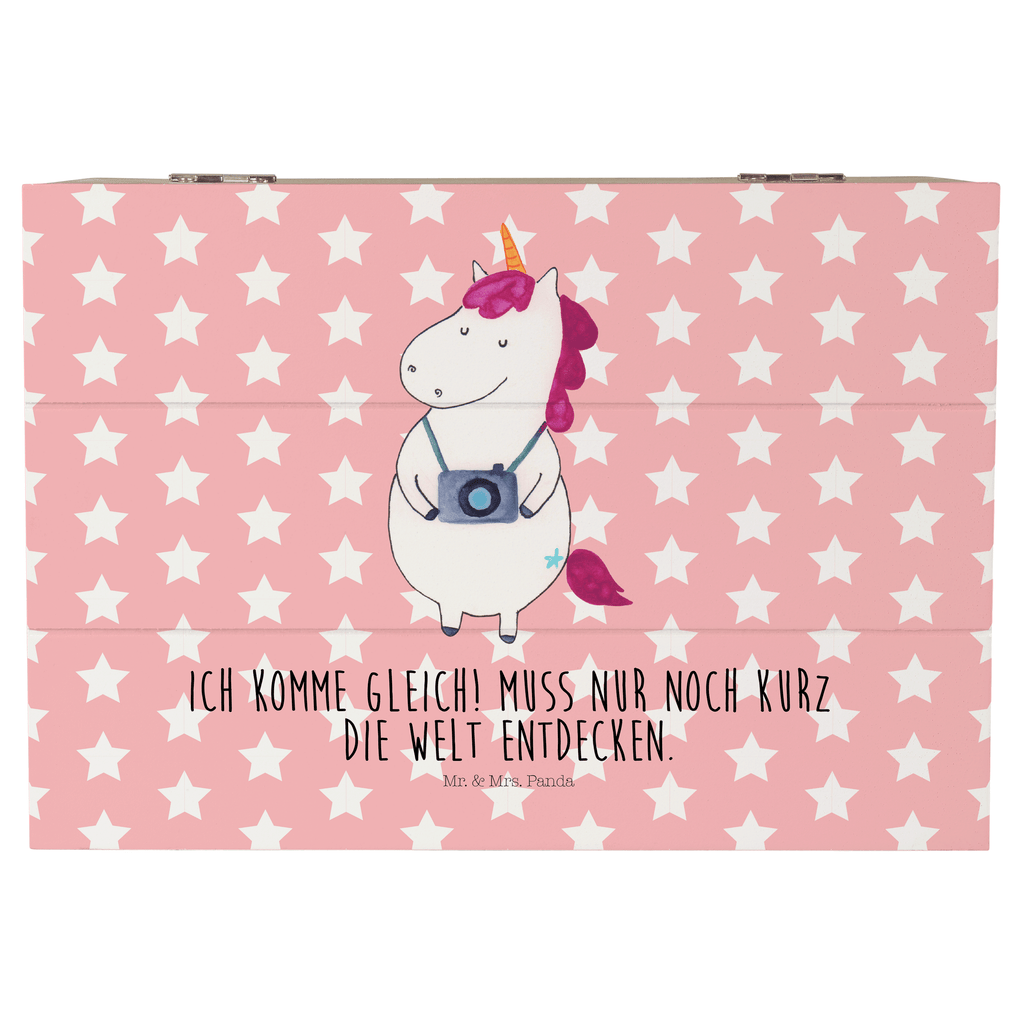 Holzkiste Einhorn Fotograf Holzkiste, Kiste, Schatzkiste, Truhe, Schatulle, XXL, Erinnerungsbox, Erinnerungskiste, Dekokiste, Aufbewahrungsbox, Einhorn, Einhörner, Einhorn Deko, Pegasus, Unicorn, Fotograf, Fotografie, Kamera, Reisen, Weltreise, Weltenbummler, Urlaub, Tourist, Kurztrip, Reise, Städtereise