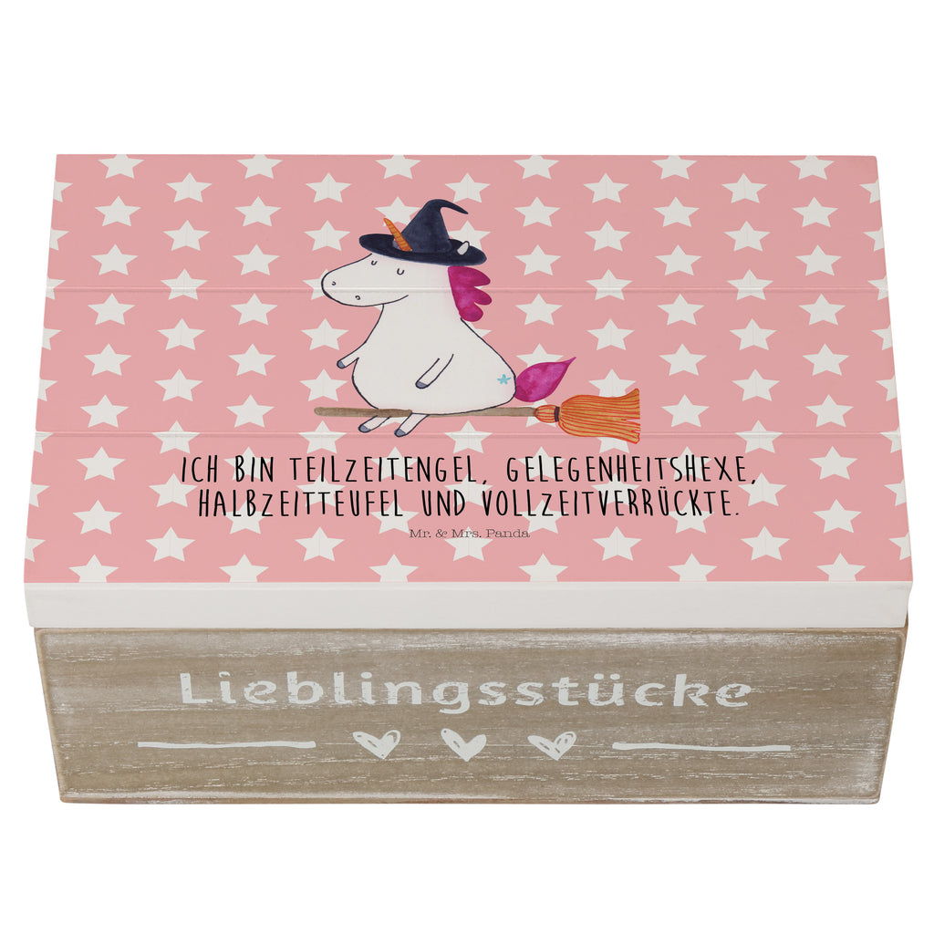 Holzkiste Einhorn Hexe Holzkiste, Kiste, Schatzkiste, Truhe, Schatulle, XXL, Erinnerungsbox, Erinnerungskiste, Dekokiste, Aufbewahrungsbox, Einhorn, Einhörner, Einhorn Deko, Pegasus, Unicorn, Frau, Ehefrau, Hexe, Teufel, Engel, Verrückte, Freundin, Leben, Zicke
