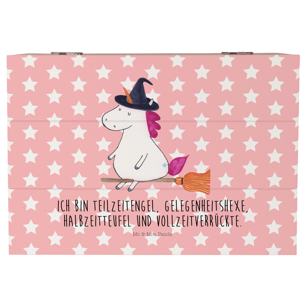 Holzkiste Einhorn Hexe Holzkiste, Kiste, Schatzkiste, Truhe, Schatulle, XXL, Erinnerungsbox, Erinnerungskiste, Dekokiste, Aufbewahrungsbox, Einhorn, Einhörner, Einhorn Deko, Pegasus, Unicorn, Frau, Ehefrau, Hexe, Teufel, Engel, Verrückte, Freundin, Leben, Zicke
