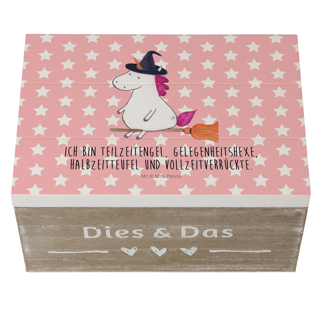Holzkiste Einhorn Hexe Holzkiste, Kiste, Schatzkiste, Truhe, Schatulle, XXL, Erinnerungsbox, Erinnerungskiste, Dekokiste, Aufbewahrungsbox, Einhorn, Einhörner, Einhorn Deko, Pegasus, Unicorn, Frau, Ehefrau, Hexe, Teufel, Engel, Verrückte, Freundin, Leben, Zicke