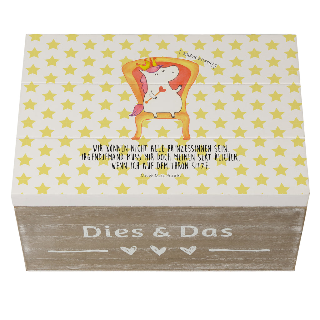Holzkiste Einhorn König Holzkiste, Kiste, Schatzkiste, Truhe, Schatulle, XXL, Erinnerungsbox, Erinnerungskiste, Dekokiste, Aufbewahrungsbox, Einhorn, Einhörner, Einhorn Deko, Pegasus, Unicorn, König, Präsident, Bundeskanzler, Herrscher, Kaiser, Prinzessin, Krone