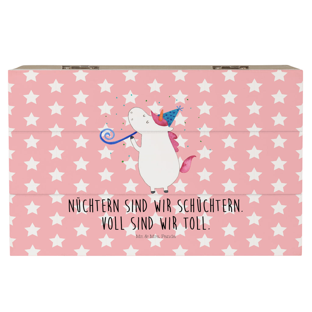 Holzkiste Einhorn Party Holzkiste, Kiste, Schatzkiste, Truhe, Schatulle, XXL, Erinnerungsbox, Erinnerungskiste, Dekokiste, Aufbewahrungsbox, Einhorn, Einhörner, Einhorn Deko, Pegasus, Unicorn, Glitzer, Konfetti, Party, Geburtstag, Feier, Fest, Alkohol, Disco, Club