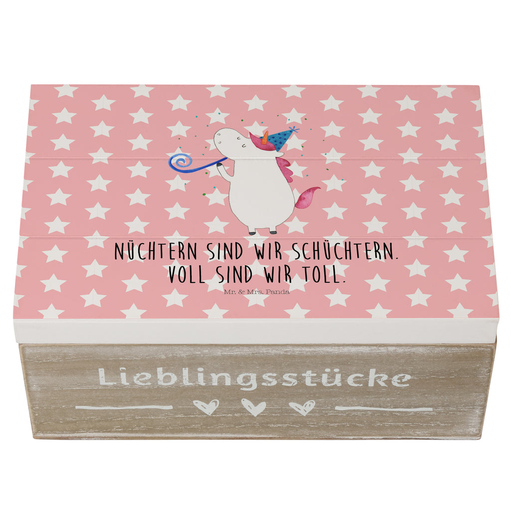 Holzkiste Einhorn Party Holzkiste, Kiste, Schatzkiste, Truhe, Schatulle, XXL, Erinnerungsbox, Erinnerungskiste, Dekokiste, Aufbewahrungsbox, Einhorn, Einhörner, Einhorn Deko, Pegasus, Unicorn, Glitzer, Konfetti, Party, Geburtstag, Feier, Fest, Alkohol, Disco, Club