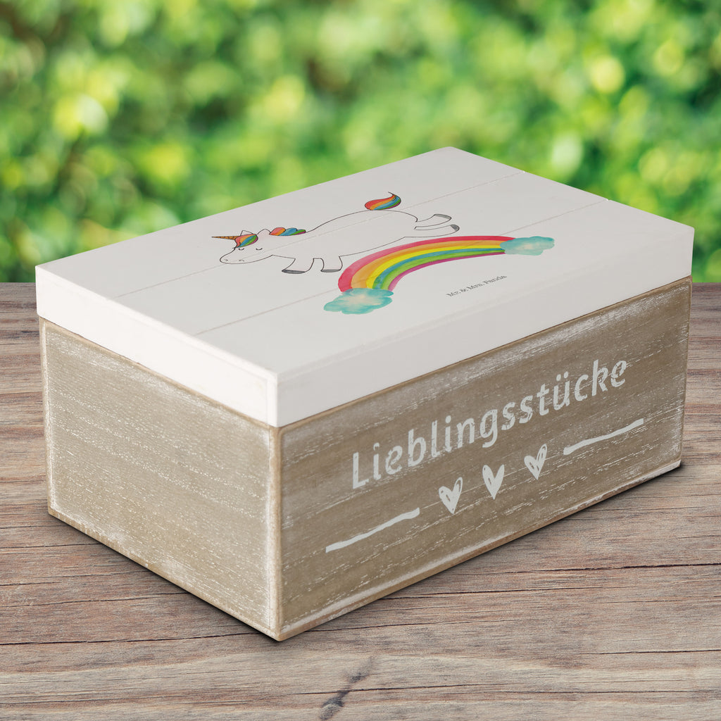 Holzkiste Einhorn Regenbogen Holzkiste, Kiste, Schatzkiste, Truhe, Schatulle, XXL, Erinnerungsbox, Erinnerungskiste, Dekokiste, Aufbewahrungsbox, Einhorn, Einhörner, Einhorn Deko, Pegasus, Unicorn, Regenbogen, Glitzer, Einhornpower, Erwachsenwerden, Einhornautobahn
