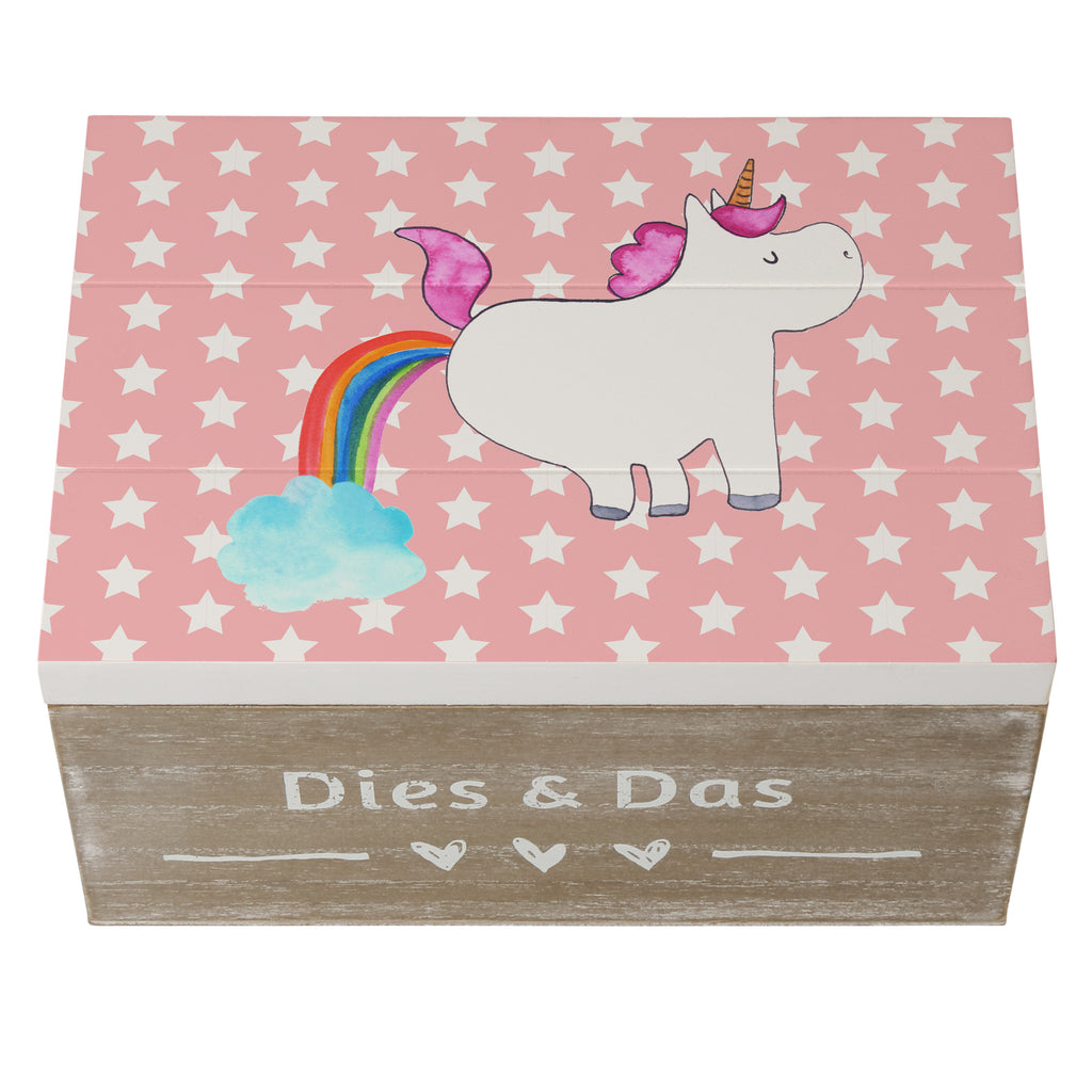 Holzkiste Einhorn Pupsend Holzkiste, Kiste, Schatzkiste, Truhe, Schatulle, XXL, Erinnerungsbox, Erinnerungskiste, Dekokiste, Aufbewahrungsbox, Einhorn, Einhörner, Einhorn Deko, Pegasus, Unicorn, Pups, Regenbogen, Glitzer, Einhornpower, Erwachsenwerden, Spaß, lustig, Freundin