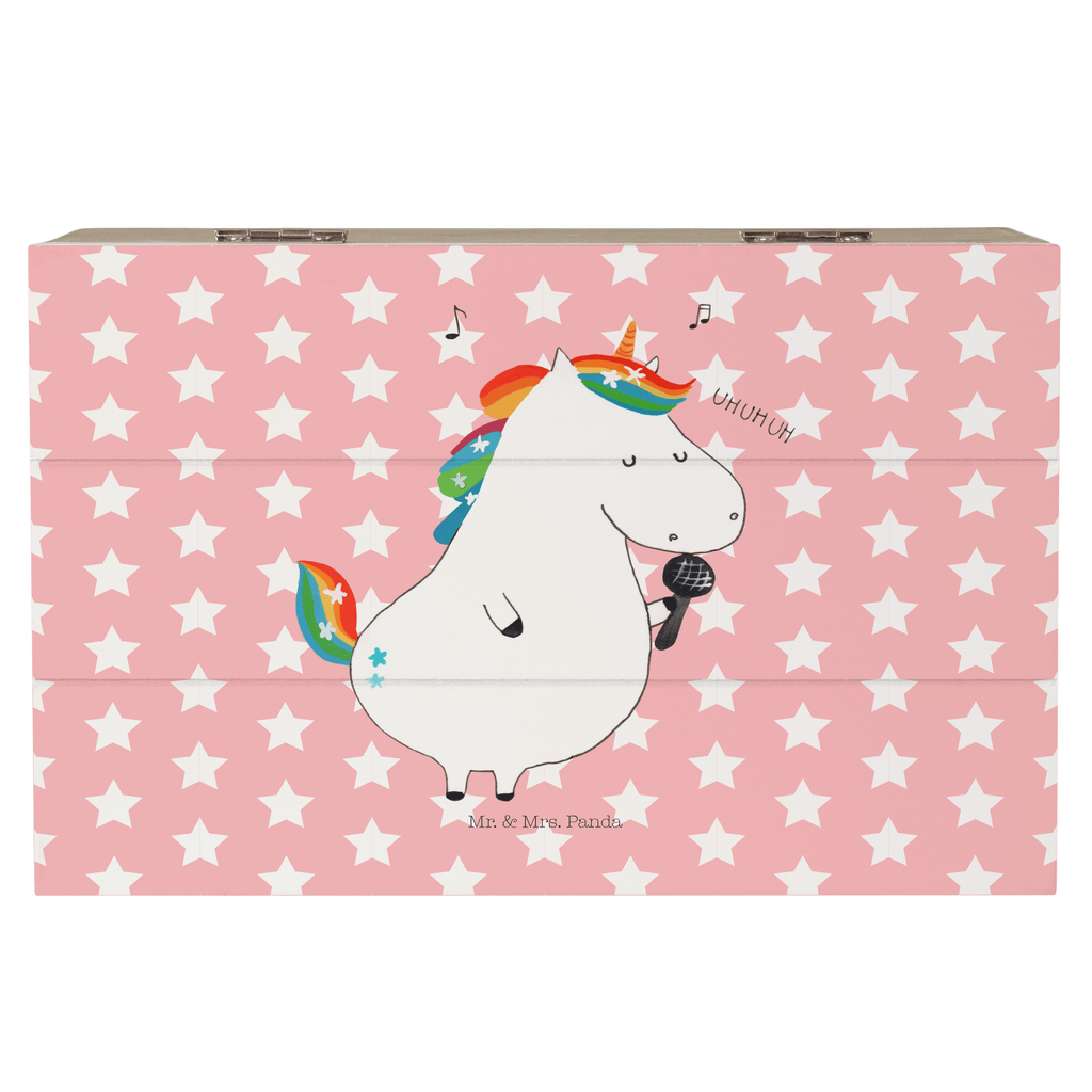 Holzkiste Einhorn Sänger Holzkiste, Kiste, Schatzkiste, Truhe, Schatulle, XXL, Erinnerungsbox, Erinnerungskiste, Dekokiste, Aufbewahrungsbox, Einhorn, Einhörner, Einhorn Deko, Pegasus, Unicorn, Glitzer, Konfetti, Party, Geburtstag, Feier, Fest, Disco, Sängerin, Sänger, Freundin