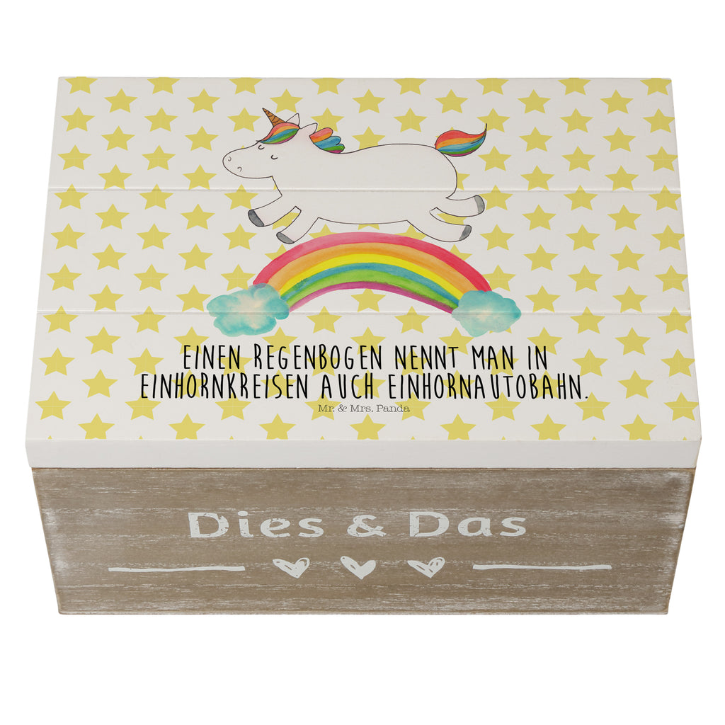 Holzkiste Einhorn Regenbogen Holzkiste, Kiste, Schatzkiste, Truhe, Schatulle, XXL, Erinnerungsbox, Erinnerungskiste, Dekokiste, Aufbewahrungsbox, Einhorn, Einhörner, Einhorn Deko, Pegasus, Unicorn, Regenbogen, Glitzer, Einhornpower, Erwachsenwerden, Einhornautobahn