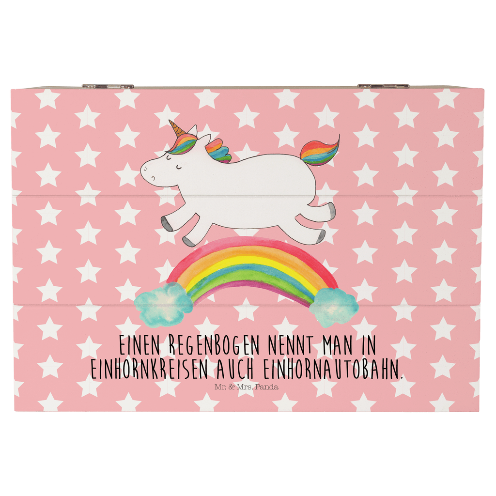 Holzkiste Einhorn Regenbogen Holzkiste, Kiste, Schatzkiste, Truhe, Schatulle, XXL, Erinnerungsbox, Erinnerungskiste, Dekokiste, Aufbewahrungsbox, Einhorn, Einhörner, Einhorn Deko, Pegasus, Unicorn, Regenbogen, Glitzer, Einhornpower, Erwachsenwerden, Einhornautobahn
