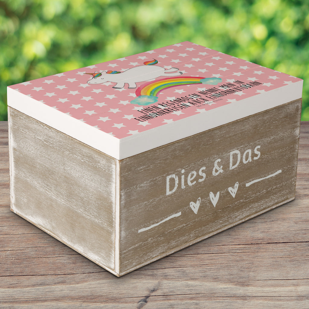 Holzkiste Einhorn Regenbogen Holzkiste, Kiste, Schatzkiste, Truhe, Schatulle, XXL, Erinnerungsbox, Erinnerungskiste, Dekokiste, Aufbewahrungsbox, Einhorn, Einhörner, Einhorn Deko, Pegasus, Unicorn, Regenbogen, Glitzer, Einhornpower, Erwachsenwerden, Einhornautobahn