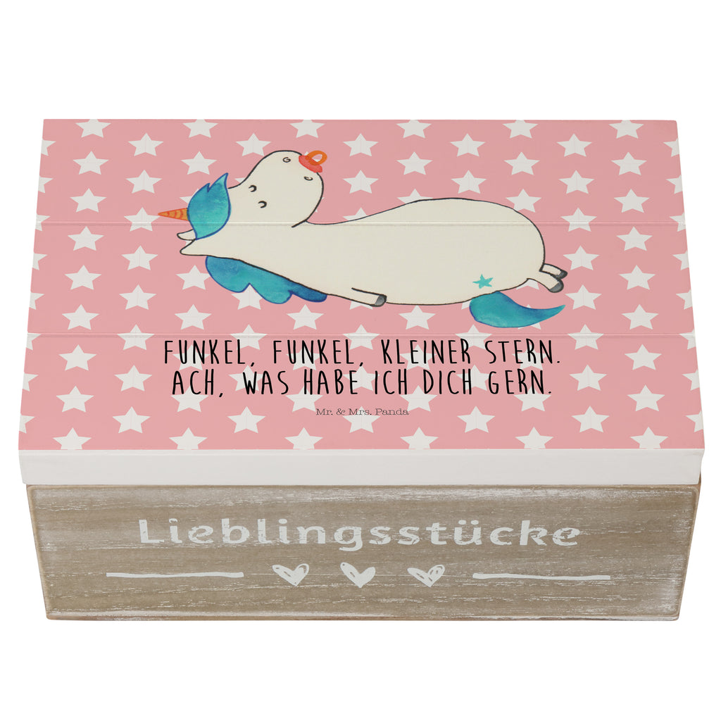 Holzkiste Einhorn Schnullie Holzkiste, Kiste, Schatzkiste, Truhe, Schatulle, XXL, Erinnerungsbox, Erinnerungskiste, Dekokiste, Aufbewahrungsbox, Einhorn, Einhörner, Einhorn Deko, Pegasus, Unicorn, Baby, Kleinkind, Geburt, Geburtstag, Säugling, Schnuller, Geschenk Geburt, Mutter, Mama