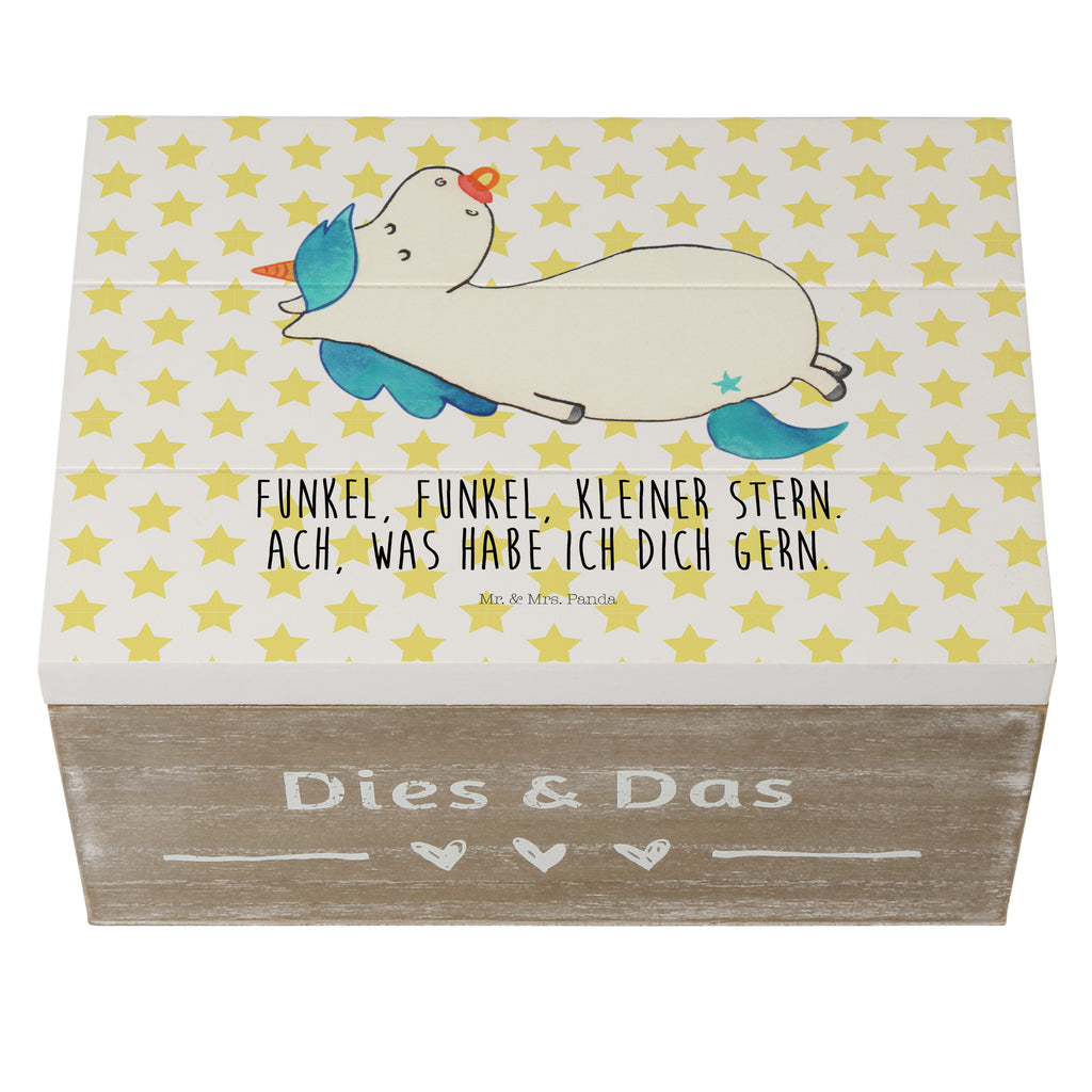 Holzkiste Einhorn Schnullie Holzkiste, Kiste, Schatzkiste, Truhe, Schatulle, XXL, Erinnerungsbox, Erinnerungskiste, Dekokiste, Aufbewahrungsbox, Einhorn, Einhörner, Einhorn Deko, Pegasus, Unicorn, Baby, Kleinkind, Geburt, Geburtstag, Säugling, Schnuller, Geschenk Geburt, Mutter, Mama