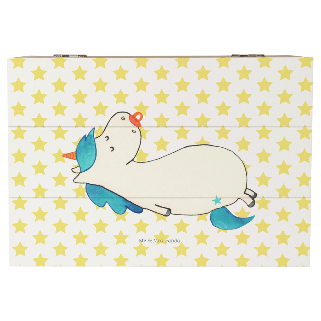 Holzkiste Einhorn Schnullie Holzkiste, Kiste, Schatzkiste, Truhe, Schatulle, XXL, Erinnerungsbox, Erinnerungskiste, Dekokiste, Aufbewahrungsbox, Einhorn, Einhörner, Einhorn Deko, Pegasus, Unicorn, Baby, Kleinkind, Geburt, Geburtstag, Säugling, Schnuller, Geschenk Geburt, Mutter, Mama