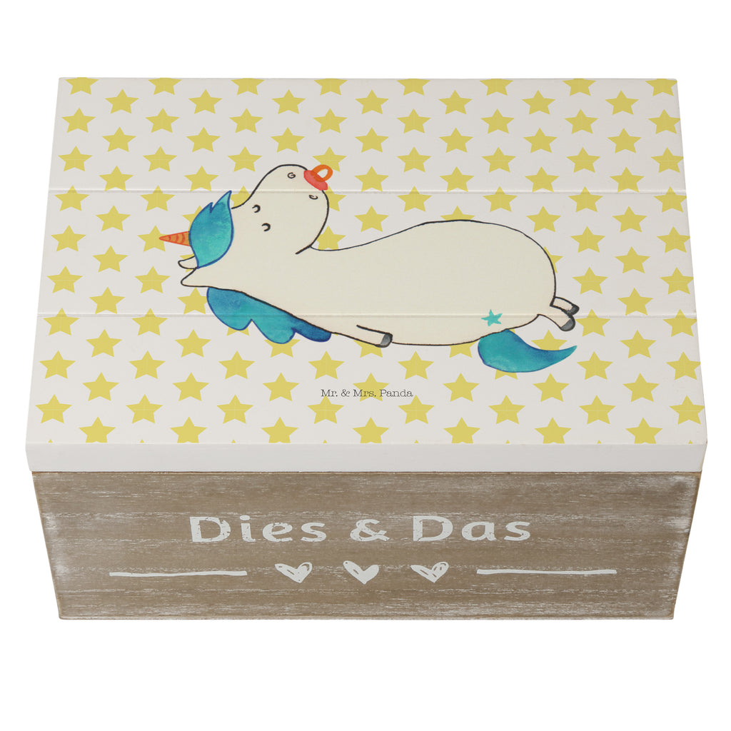 Holzkiste Einhorn Schnullie Holzkiste, Kiste, Schatzkiste, Truhe, Schatulle, XXL, Erinnerungsbox, Erinnerungskiste, Dekokiste, Aufbewahrungsbox, Einhorn, Einhörner, Einhorn Deko, Pegasus, Unicorn, Baby, Kleinkind, Geburt, Geburtstag, Säugling, Schnuller, Geschenk Geburt, Mutter, Mama