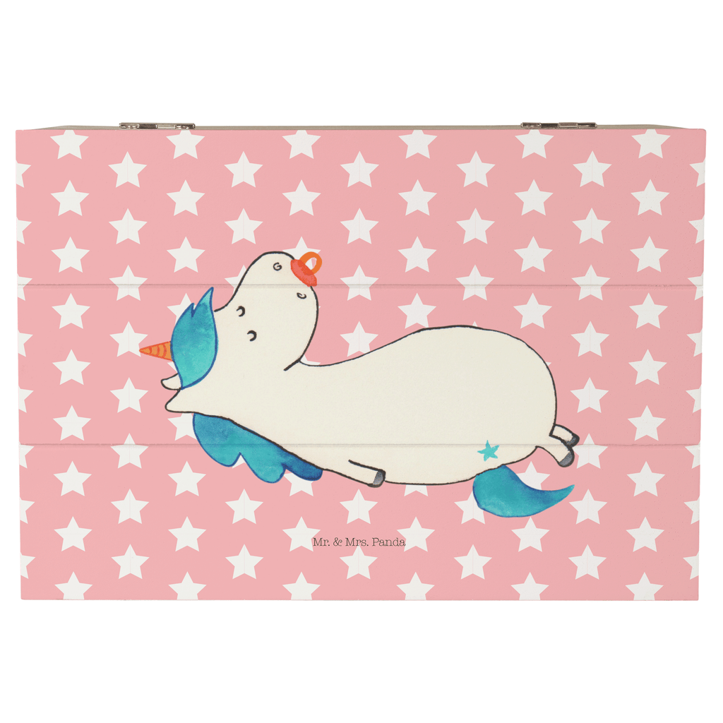Holzkiste Einhorn Schnullie Holzkiste, Kiste, Schatzkiste, Truhe, Schatulle, XXL, Erinnerungsbox, Erinnerungskiste, Dekokiste, Aufbewahrungsbox, Einhorn, Einhörner, Einhorn Deko, Pegasus, Unicorn, Baby, Kleinkind, Geburt, Geburtstag, Säugling, Schnuller, Geschenk Geburt, Mutter, Mama
