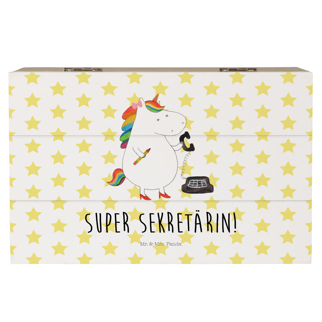 Holzkiste Einhorn Sekretärin Holzkiste, Kiste, Schatzkiste, Truhe, Schatulle, XXL, Erinnerungsbox, Erinnerungskiste, Dekokiste, Aufbewahrungsbox, Einhorn, Einhörner, Einhorn Deko, Pegasus, Unicorn, Sekretärin, Büro, Rechtsanwältin, Rechtsanwaltsgehilfin, Steuerbüro, Steuerkanzlei, Bürokraft, Bürohilfe