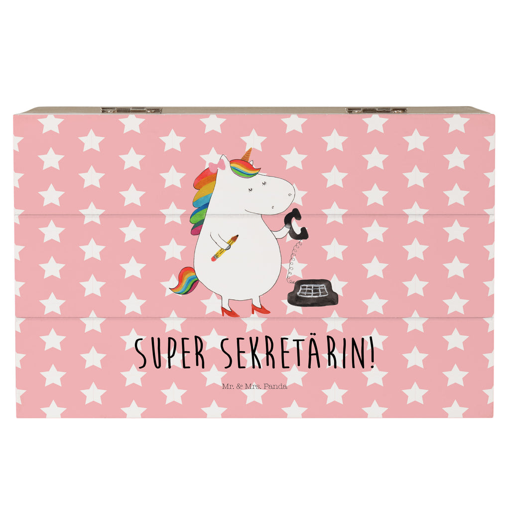Holzkiste Einhorn Sekretärin Holzkiste, Kiste, Schatzkiste, Truhe, Schatulle, XXL, Erinnerungsbox, Erinnerungskiste, Dekokiste, Aufbewahrungsbox, Einhorn, Einhörner, Einhorn Deko, Pegasus, Unicorn, Sekretärin, Büro, Rechtsanwältin, Rechtsanwaltsgehilfin, Steuerbüro, Steuerkanzlei, Bürokraft, Bürohilfe