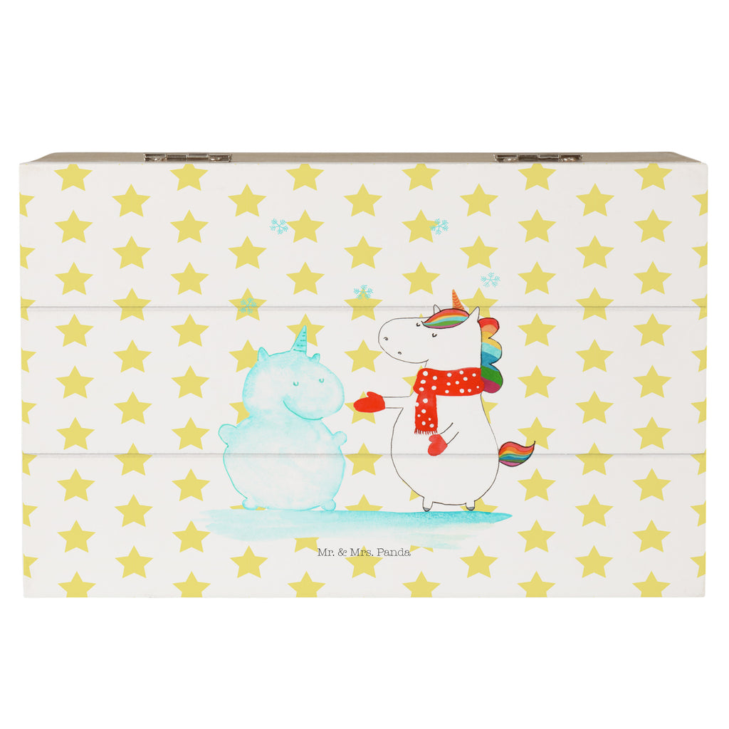 Holzkiste Einhorn Schneemann Holzkiste, Kiste, Schatzkiste, Truhe, Schatulle, XXL, Erinnerungsbox, Erinnerungskiste, Dekokiste, Aufbewahrungsbox, Einhorn, Einhörner, Einhorn Deko, Pegasus, Unicorn, Schneemann, Winter, Schnee, Kuchen, Weihnachten, kalt, Mütze, Handschuhe, X-Mas