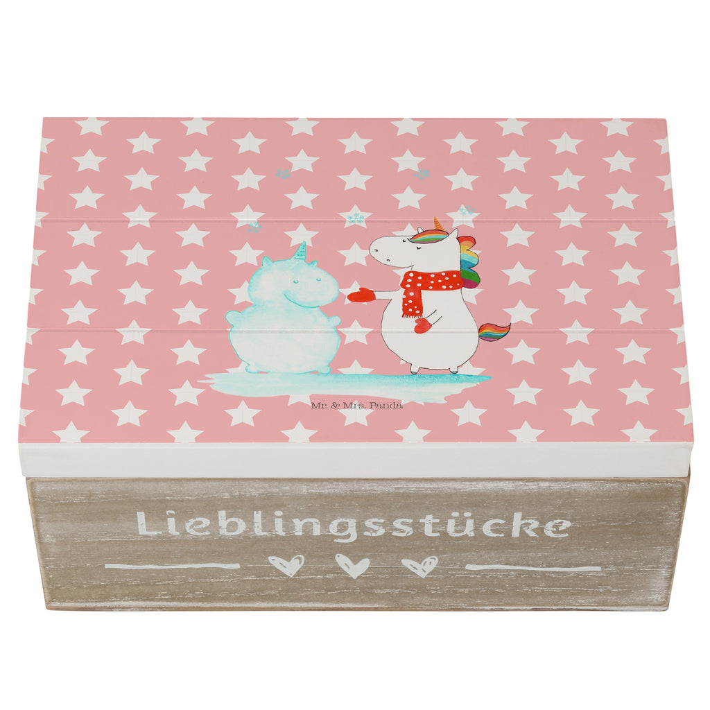 Holzkiste Einhorn Schneemann Holzkiste, Kiste, Schatzkiste, Truhe, Schatulle, XXL, Erinnerungsbox, Erinnerungskiste, Dekokiste, Aufbewahrungsbox, Einhorn, Einhörner, Einhorn Deko, Pegasus, Unicorn, Schneemann, Winter, Schnee, Kuchen, Weihnachten, kalt, Mütze, Handschuhe, X-Mas
