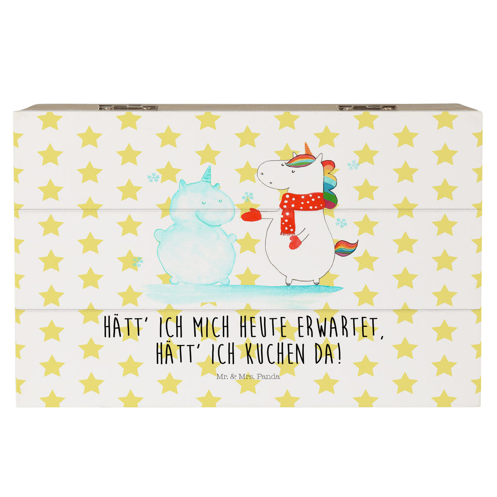 Holzkiste Einhorn Schneemann Holzkiste, Kiste, Schatzkiste, Truhe, Schatulle, XXL, Erinnerungsbox, Erinnerungskiste, Dekokiste, Aufbewahrungsbox, Einhorn, Einhörner, Einhorn Deko, Pegasus, Unicorn, Schneemann, Winter, Schnee, Kuchen, Weihnachten, kalt, Mütze, Handschuhe, X-Mas