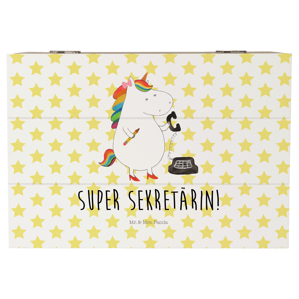 Holzkiste Einhorn Sekretärin Holzkiste, Kiste, Schatzkiste, Truhe, Schatulle, XXL, Erinnerungsbox, Erinnerungskiste, Dekokiste, Aufbewahrungsbox, Einhorn, Einhörner, Einhorn Deko, Pegasus, Unicorn, Sekretärin, Büro, Rechtsanwältin, Rechtsanwaltsgehilfin, Steuerbüro, Steuerkanzlei, Bürokraft, Bürohilfe