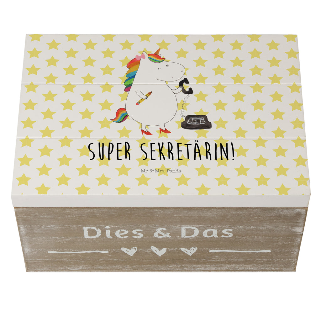 Holzkiste Einhorn Sekretärin Holzkiste, Kiste, Schatzkiste, Truhe, Schatulle, XXL, Erinnerungsbox, Erinnerungskiste, Dekokiste, Aufbewahrungsbox, Einhorn, Einhörner, Einhorn Deko, Pegasus, Unicorn, Sekretärin, Büro, Rechtsanwältin, Rechtsanwaltsgehilfin, Steuerbüro, Steuerkanzlei, Bürokraft, Bürohilfe