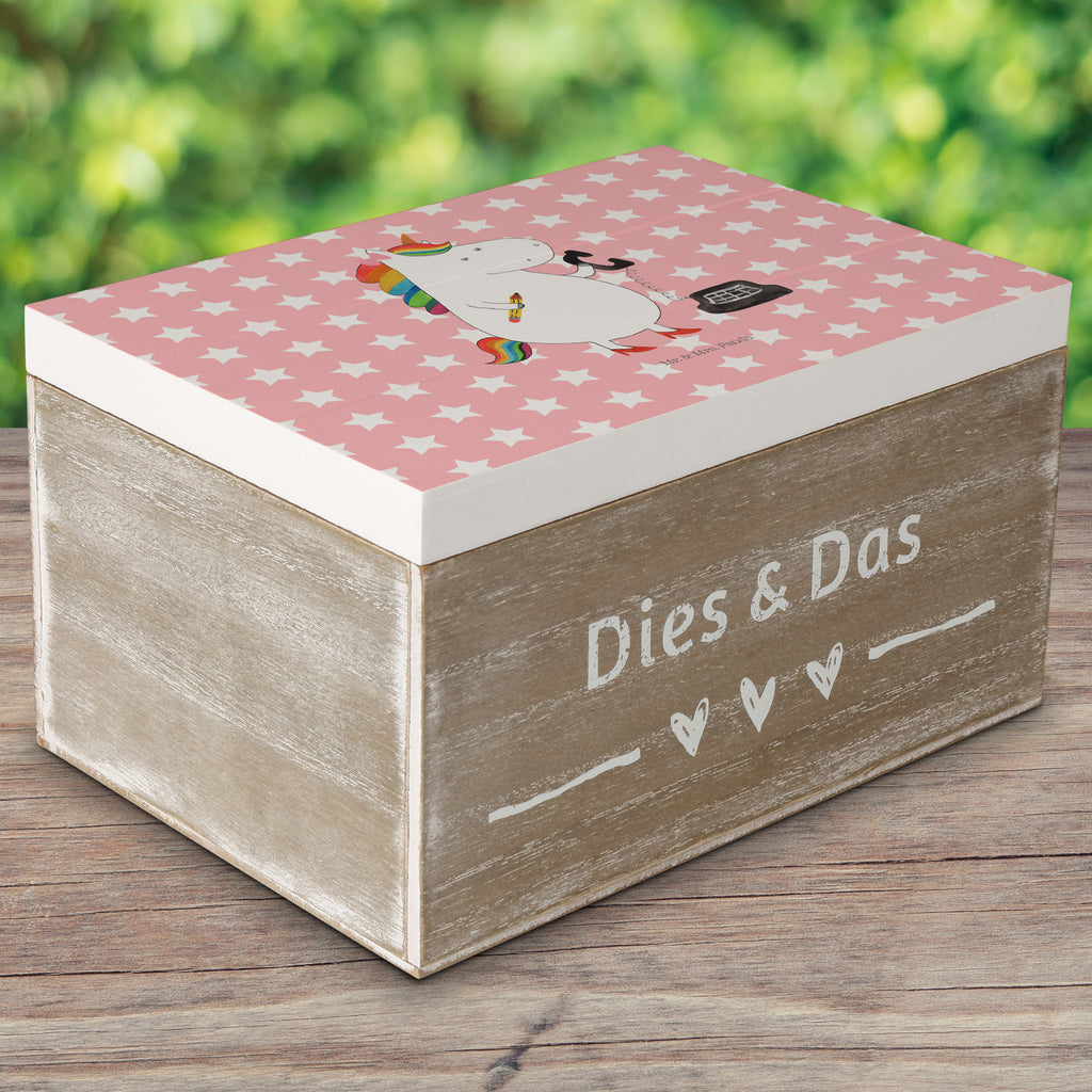 Holzkiste Einhorn Sekretärin Holzkiste, Kiste, Schatzkiste, Truhe, Schatulle, XXL, Erinnerungsbox, Erinnerungskiste, Dekokiste, Aufbewahrungsbox, Einhorn, Einhörner, Einhorn Deko, Pegasus, Unicorn, Sekretärin, Büro, Rechtsanwältin, Rechtsanwaltsgehilfin, Steuerbüro, Steuerkanzlei, Bürokraft, Bürohilfe