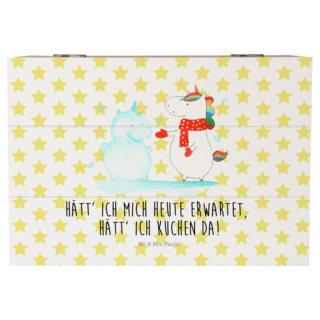 Holzkiste Einhorn Schneemann Holzkiste, Kiste, Schatzkiste, Truhe, Schatulle, XXL, Erinnerungsbox, Erinnerungskiste, Dekokiste, Aufbewahrungsbox, Einhorn, Einhörner, Einhorn Deko, Pegasus, Unicorn, Schneemann, Winter, Schnee, Kuchen, Weihnachten, kalt, Mütze, Handschuhe, X-Mas