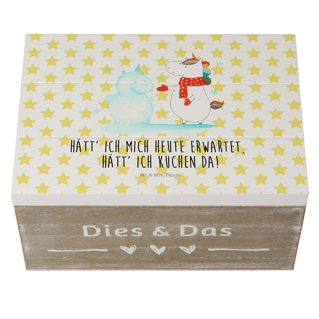 Holzkiste Einhorn Schneemann Holzkiste, Kiste, Schatzkiste, Truhe, Schatulle, XXL, Erinnerungsbox, Erinnerungskiste, Dekokiste, Aufbewahrungsbox, Einhorn, Einhörner, Einhorn Deko, Pegasus, Unicorn, Schneemann, Winter, Schnee, Kuchen, Weihnachten, kalt, Mütze, Handschuhe, X-Mas