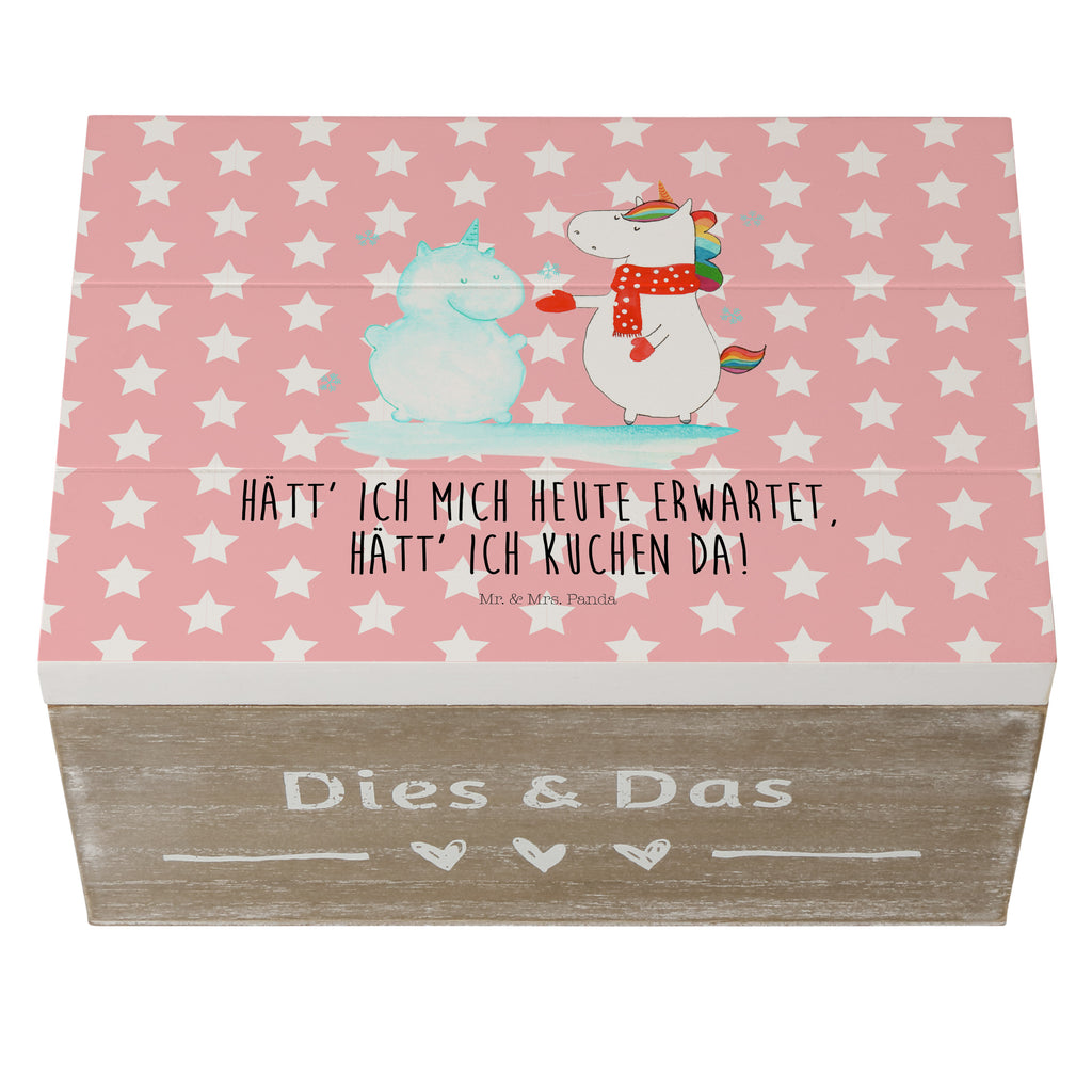 Holzkiste Einhorn Schneemann Holzkiste, Kiste, Schatzkiste, Truhe, Schatulle, XXL, Erinnerungsbox, Erinnerungskiste, Dekokiste, Aufbewahrungsbox, Einhorn, Einhörner, Einhorn Deko, Pegasus, Unicorn, Schneemann, Winter, Schnee, Kuchen, Weihnachten, kalt, Mütze, Handschuhe, X-Mas