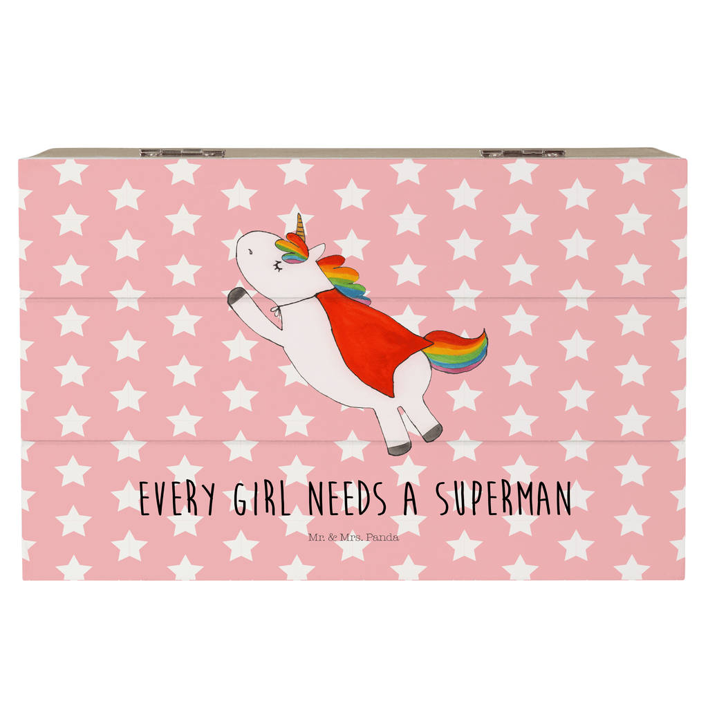 Holzkiste Einhorn Super Holzkiste, Kiste, Schatzkiste, Truhe, Schatulle, XXL, Erinnerungsbox, Erinnerungskiste, Dekokiste, Aufbewahrungsbox, Einhorn, Einhörner, Einhorn Deko, Pegasus, Unicorn, Traummann, Superheld, Held, Freundin, Geschenk, Girl, Mädchen