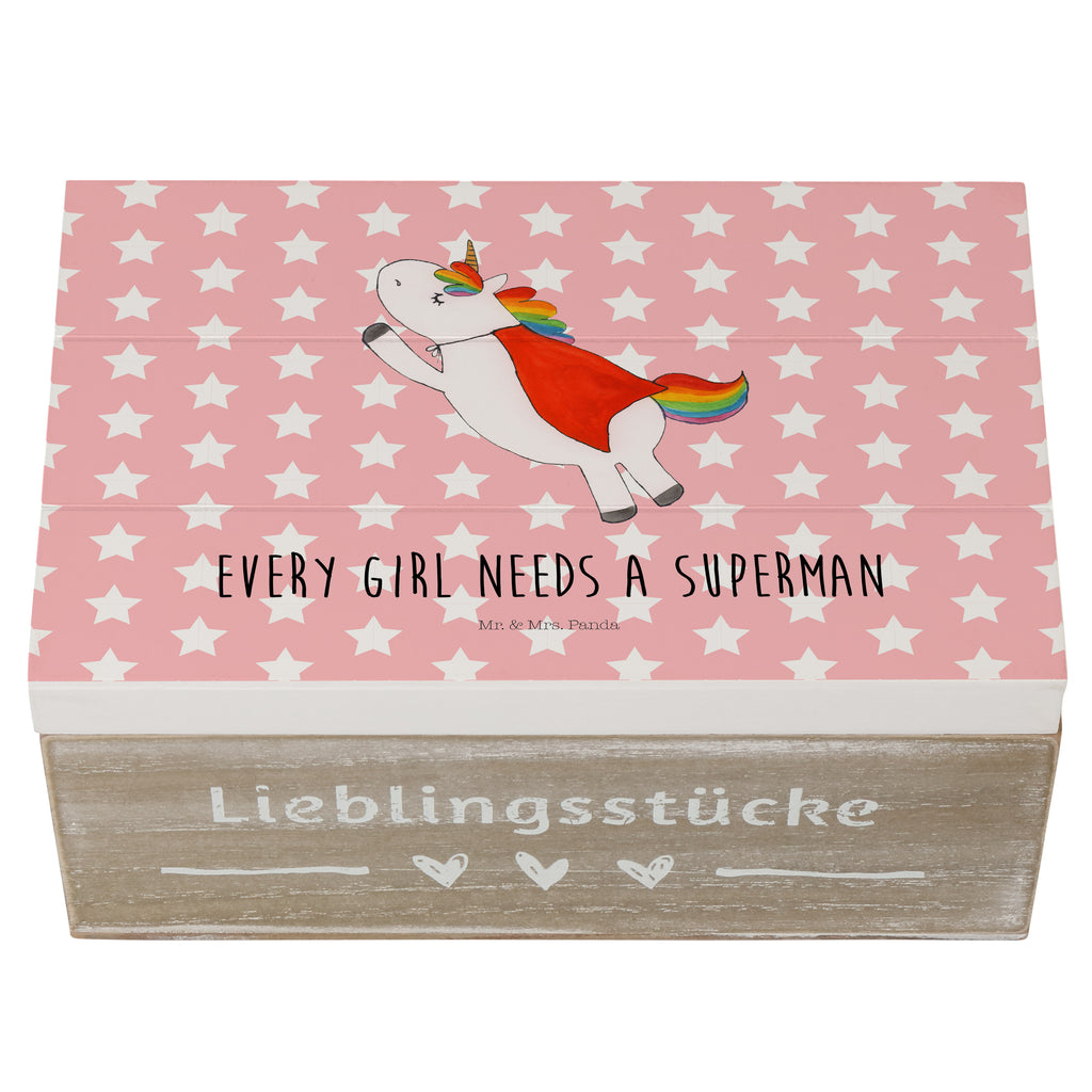 Holzkiste Einhorn Super Holzkiste, Kiste, Schatzkiste, Truhe, Schatulle, XXL, Erinnerungsbox, Erinnerungskiste, Dekokiste, Aufbewahrungsbox, Einhorn, Einhörner, Einhorn Deko, Pegasus, Unicorn, Traummann, Superheld, Held, Freundin, Geschenk, Girl, Mädchen