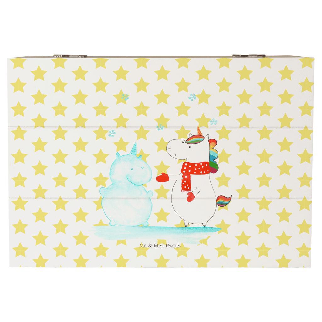 Holzkiste Einhorn Schneemann Holzkiste, Kiste, Schatzkiste, Truhe, Schatulle, XXL, Erinnerungsbox, Erinnerungskiste, Dekokiste, Aufbewahrungsbox, Einhorn, Einhörner, Einhorn Deko, Pegasus, Unicorn, Schneemann, Winter, Schnee, Kuchen, Weihnachten, kalt, Mütze, Handschuhe, X-Mas