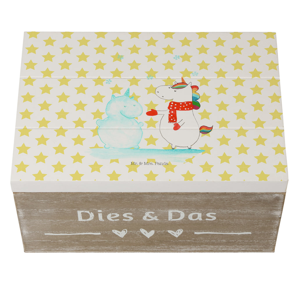 Holzkiste Einhorn Schneemann Holzkiste, Kiste, Schatzkiste, Truhe, Schatulle, XXL, Erinnerungsbox, Erinnerungskiste, Dekokiste, Aufbewahrungsbox, Einhorn, Einhörner, Einhorn Deko, Pegasus, Unicorn, Schneemann, Winter, Schnee, Kuchen, Weihnachten, kalt, Mütze, Handschuhe, X-Mas