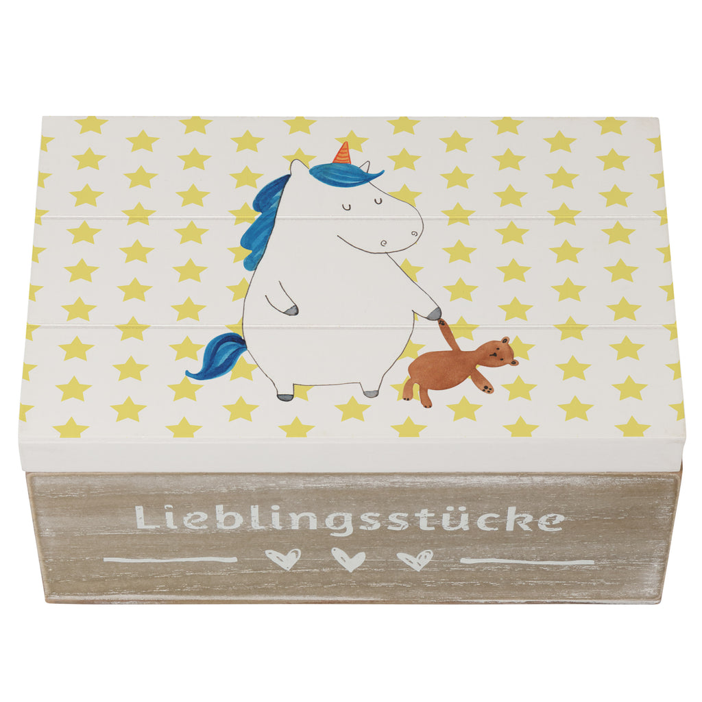Holzkiste Einhorn Teddy Holzkiste, Kiste, Schatzkiste, Truhe, Schatulle, XXL, Erinnerungsbox, Erinnerungskiste, Dekokiste, Aufbewahrungsbox, Einhorn, Einhörner, Einhorn Deko, Pegasus, Unicorn, schlafen, gute Nacht, Single, Bett, Träumen, Freundin, Singleleben