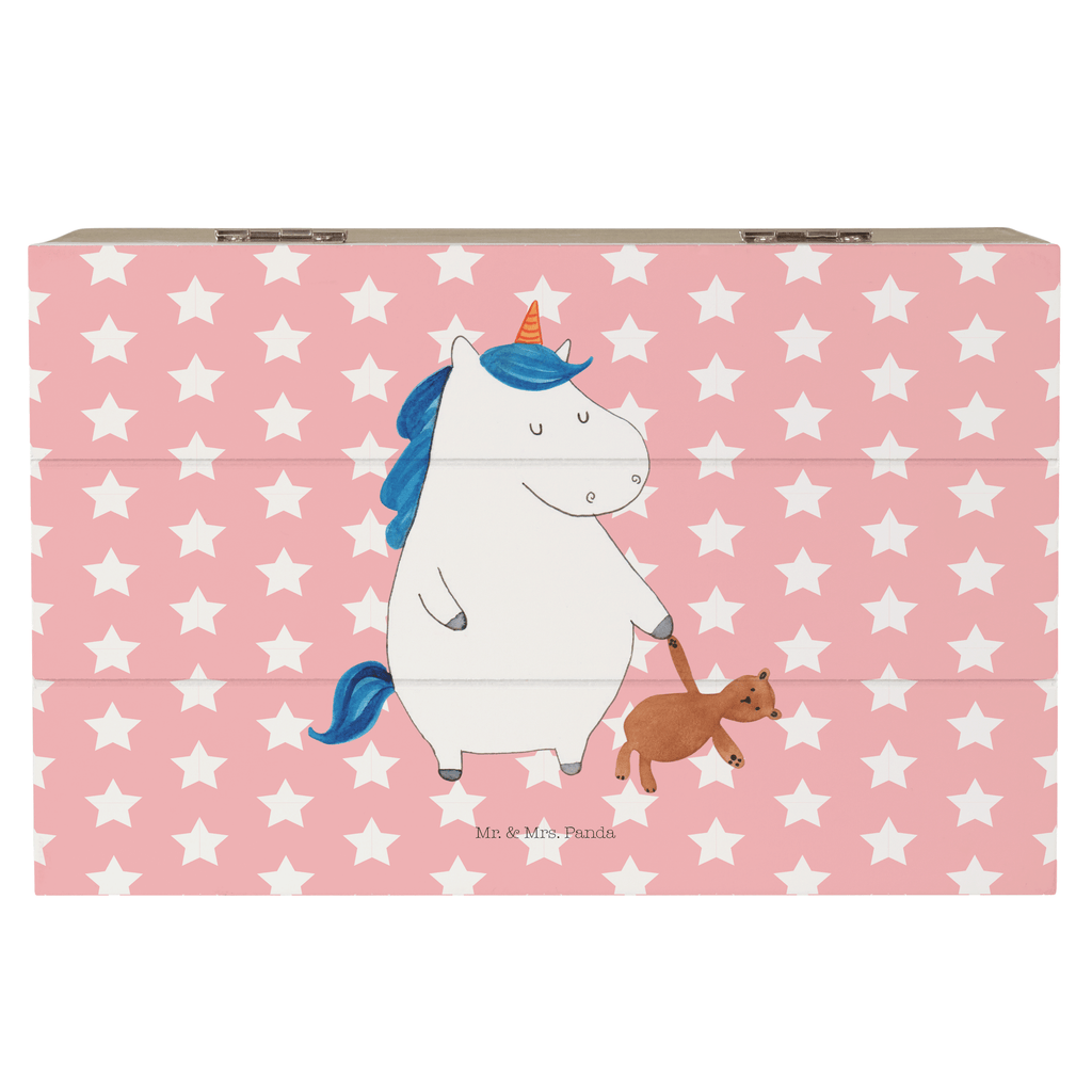Holzkiste Einhorn Teddy Holzkiste, Kiste, Schatzkiste, Truhe, Schatulle, XXL, Erinnerungsbox, Erinnerungskiste, Dekokiste, Aufbewahrungsbox, Einhorn, Einhörner, Einhorn Deko, Pegasus, Unicorn, schlafen, gute Nacht, Single, Bett, Träumen, Freundin, Singleleben