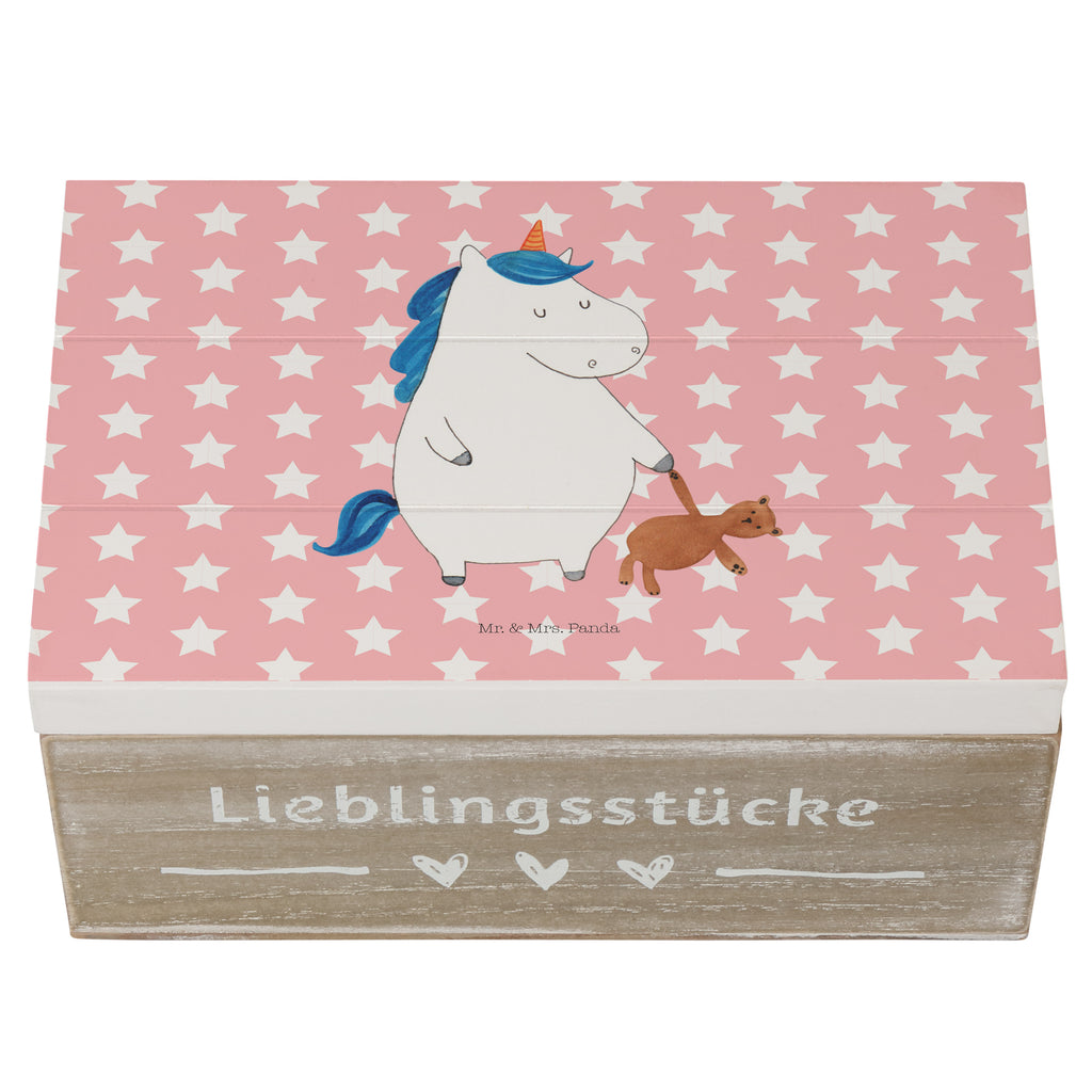 Holzkiste Einhorn Teddy Holzkiste, Kiste, Schatzkiste, Truhe, Schatulle, XXL, Erinnerungsbox, Erinnerungskiste, Dekokiste, Aufbewahrungsbox, Einhorn, Einhörner, Einhorn Deko, Pegasus, Unicorn, schlafen, gute Nacht, Single, Bett, Träumen, Freundin, Singleleben