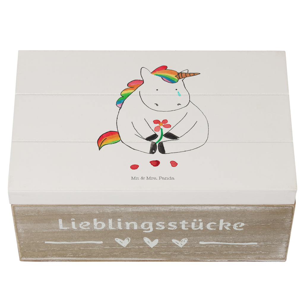 Holzkiste Einhorn Traurig Holzkiste, Kiste, Schatzkiste, Truhe, Schatulle, XXL, Erinnerungsbox, Erinnerungskiste, Dekokiste, Aufbewahrungsbox, Einhorn, Einhörner, Einhorn Deko, Pegasus, Unicorn, Glitzer, Trösten. Freundschaft, Freunde, Liebe, Trauer, Grußkarte, Blume