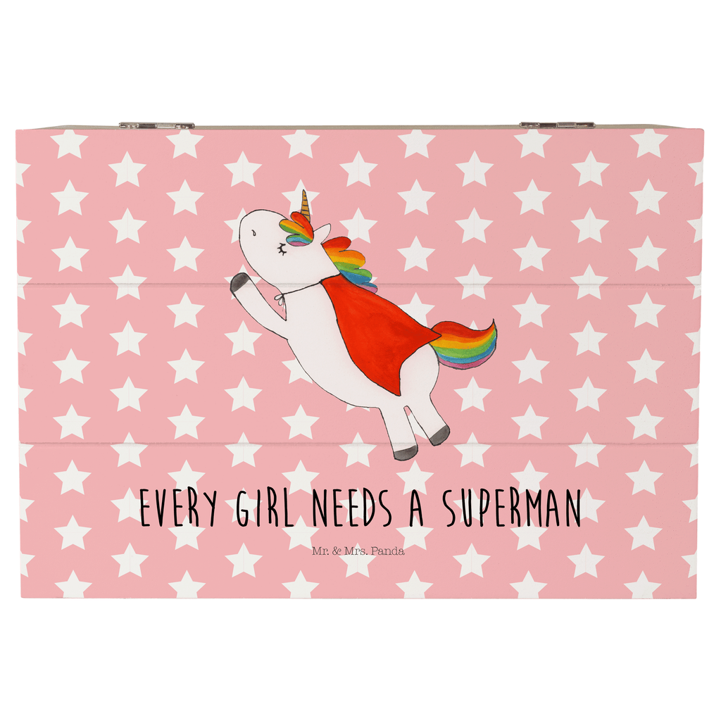 Holzkiste Einhorn Super Holzkiste, Kiste, Schatzkiste, Truhe, Schatulle, XXL, Erinnerungsbox, Erinnerungskiste, Dekokiste, Aufbewahrungsbox, Einhorn, Einhörner, Einhorn Deko, Pegasus, Unicorn, Traummann, Superheld, Held, Freundin, Geschenk, Girl, Mädchen