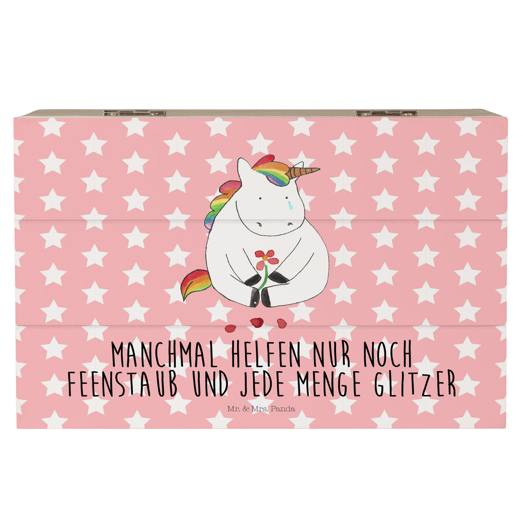 Holzkiste Einhorn Traurig Holzkiste, Kiste, Schatzkiste, Truhe, Schatulle, XXL, Erinnerungsbox, Erinnerungskiste, Dekokiste, Aufbewahrungsbox, Einhorn, Einhörner, Einhorn Deko, Pegasus, Unicorn, Glitzer, Trösten. Freundschaft, Freunde, Liebe, Trauer, Grußkarte, Blume
