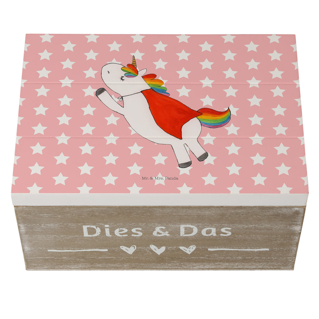 Holzkiste Einhorn Super Holzkiste, Kiste, Schatzkiste, Truhe, Schatulle, XXL, Erinnerungsbox, Erinnerungskiste, Dekokiste, Aufbewahrungsbox, Einhorn, Einhörner, Einhorn Deko, Pegasus, Unicorn, Traummann, Superheld, Held, Freundin, Geschenk, Girl, Mädchen