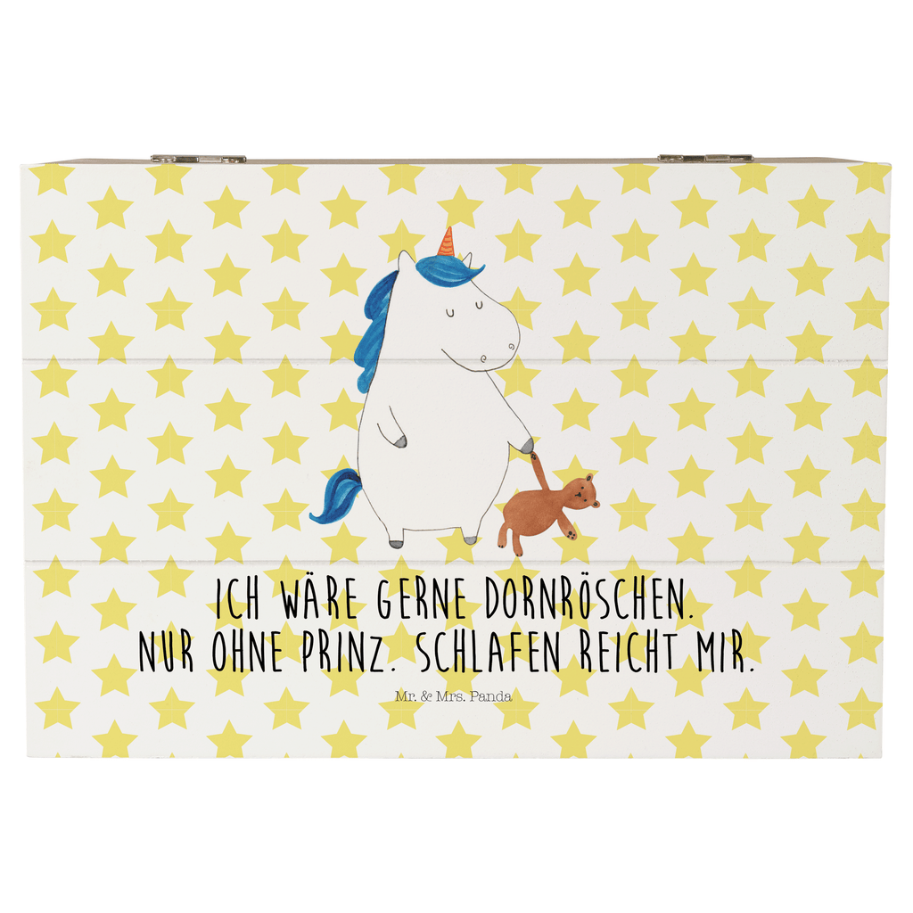 Holzkiste Einhorn Teddy Holzkiste, Kiste, Schatzkiste, Truhe, Schatulle, XXL, Erinnerungsbox, Erinnerungskiste, Dekokiste, Aufbewahrungsbox, Einhorn, Einhörner, Einhorn Deko, Pegasus, Unicorn, schlafen, gute Nacht, Single, Bett, Träumen, Freundin, Singleleben
