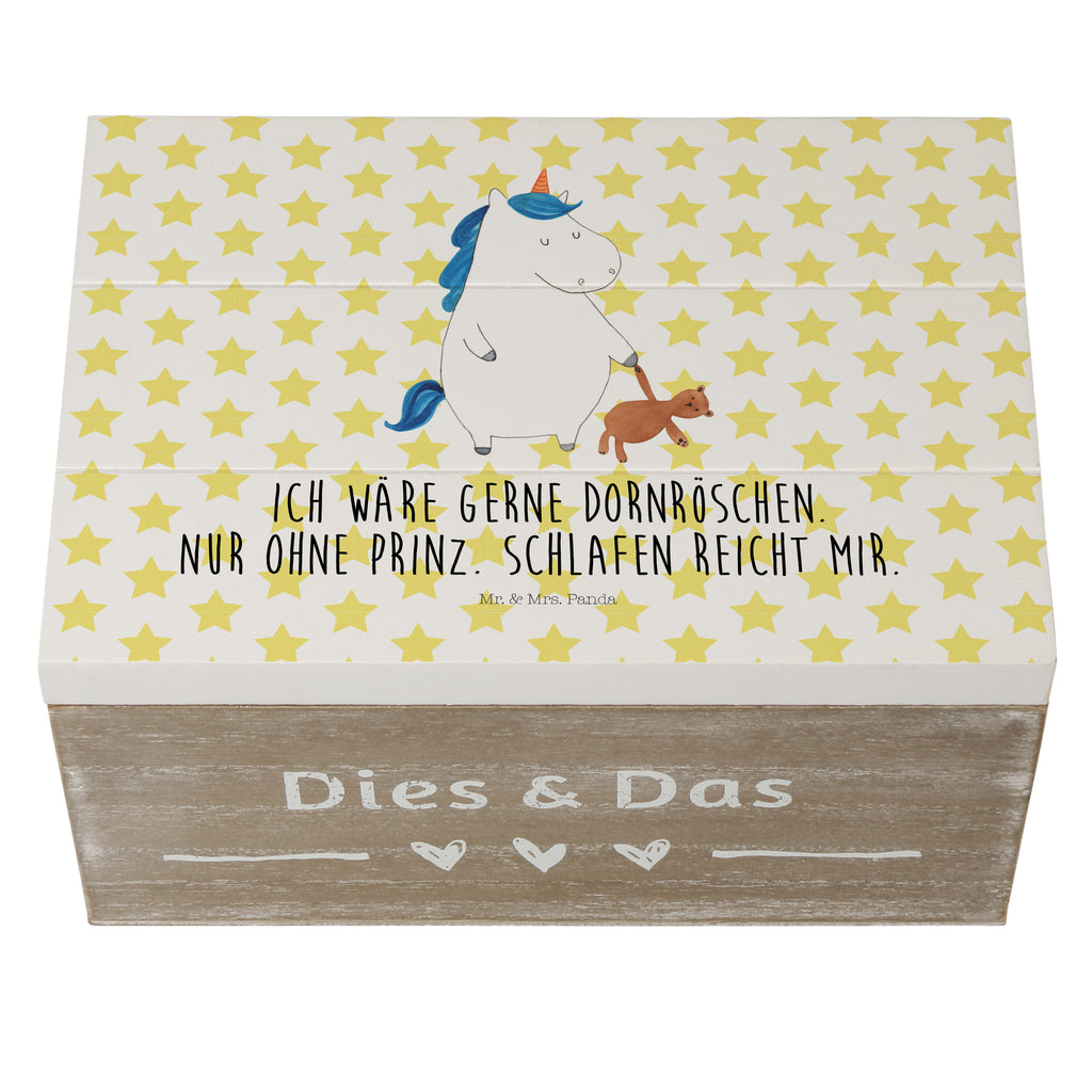 Holzkiste Einhorn Teddy Holzkiste, Kiste, Schatzkiste, Truhe, Schatulle, XXL, Erinnerungsbox, Erinnerungskiste, Dekokiste, Aufbewahrungsbox, Einhorn, Einhörner, Einhorn Deko, Pegasus, Unicorn, schlafen, gute Nacht, Single, Bett, Träumen, Freundin, Singleleben