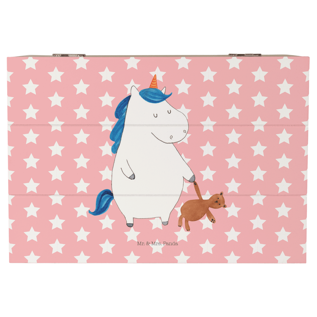 Holzkiste Einhorn Teddy Holzkiste, Kiste, Schatzkiste, Truhe, Schatulle, XXL, Erinnerungsbox, Erinnerungskiste, Dekokiste, Aufbewahrungsbox, Einhorn, Einhörner, Einhorn Deko, Pegasus, Unicorn, schlafen, gute Nacht, Single, Bett, Träumen, Freundin, Singleleben