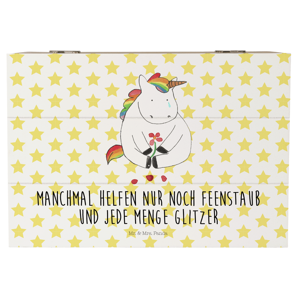 Holzkiste Einhorn Traurig Holzkiste, Kiste, Schatzkiste, Truhe, Schatulle, XXL, Erinnerungsbox, Erinnerungskiste, Dekokiste, Aufbewahrungsbox, Einhorn, Einhörner, Einhorn Deko, Pegasus, Unicorn, Glitzer, Trösten. Freundschaft, Freunde, Liebe, Trauer, Grußkarte, Blume