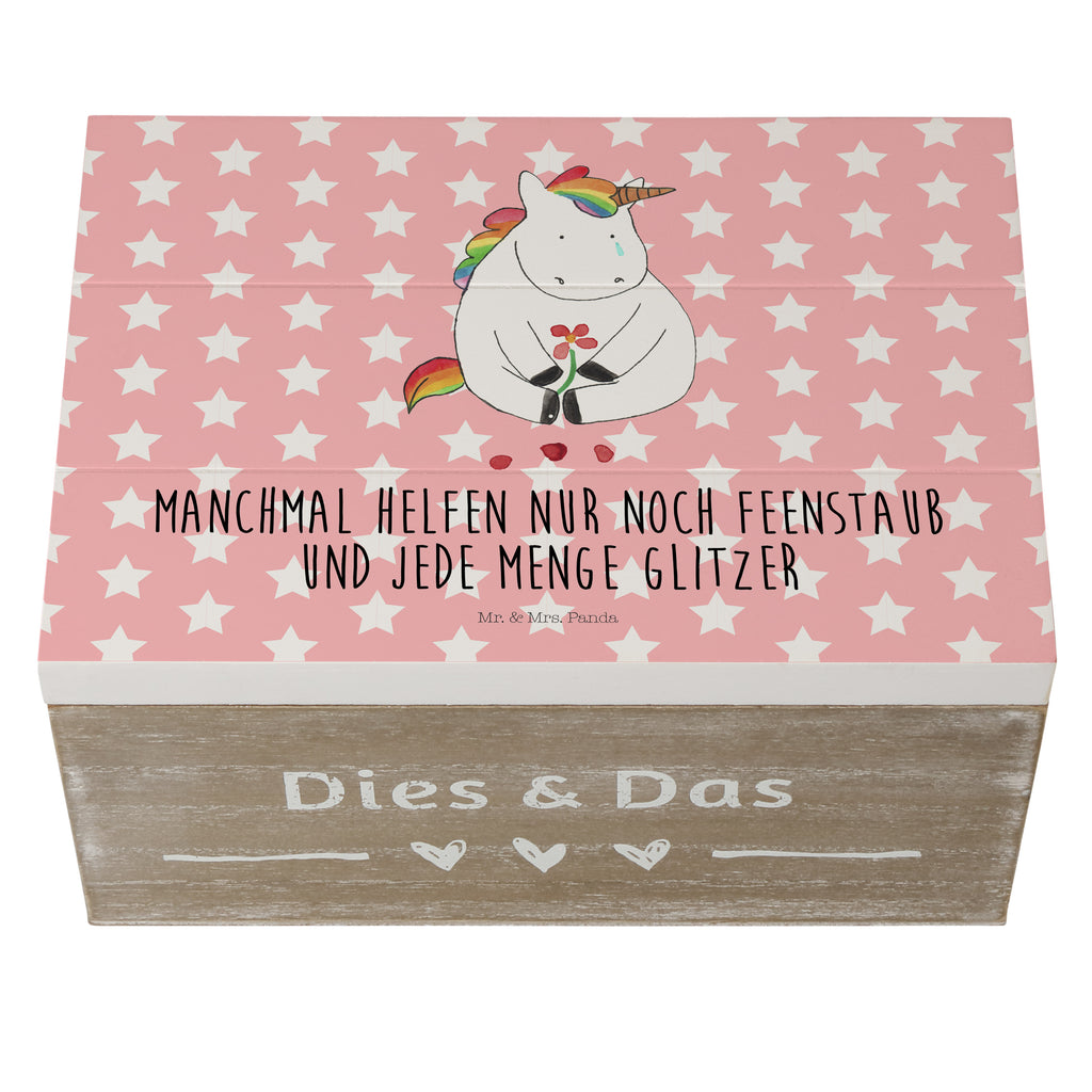 Holzkiste Einhorn Traurig Holzkiste, Kiste, Schatzkiste, Truhe, Schatulle, XXL, Erinnerungsbox, Erinnerungskiste, Dekokiste, Aufbewahrungsbox, Einhorn, Einhörner, Einhorn Deko, Pegasus, Unicorn, Glitzer, Trösten. Freundschaft, Freunde, Liebe, Trauer, Grußkarte, Blume