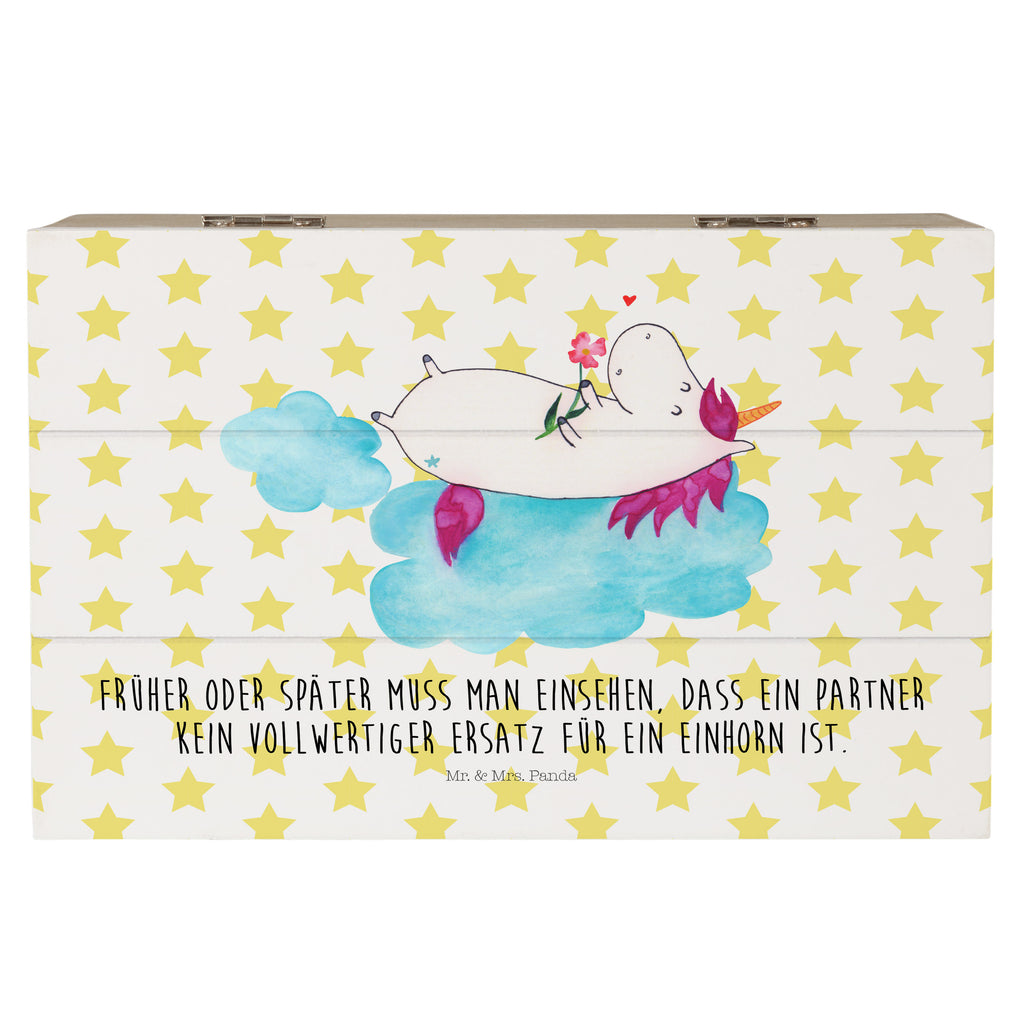 Holzkiste Einhorn verliebt auf Wolke Holzkiste, Kiste, Schatzkiste, Truhe, Schatulle, XXL, Erinnerungsbox, Erinnerungskiste, Dekokiste, Aufbewahrungsbox, Einhorn, Einhörner, Einhorn Deko, Pegasus, Unicorn, verliebt, Liebe, Liebesbeweis, Freundin, Wolke