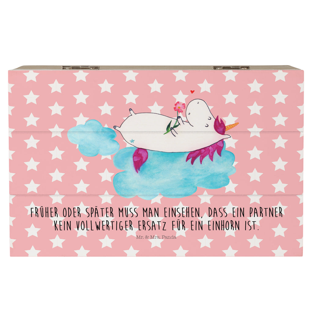 Holzkiste Einhorn verliebt auf Wolke Holzkiste, Kiste, Schatzkiste, Truhe, Schatulle, XXL, Erinnerungsbox, Erinnerungskiste, Dekokiste, Aufbewahrungsbox, Einhorn, Einhörner, Einhorn Deko, Pegasus, Unicorn, verliebt, Liebe, Liebesbeweis, Freundin, Wolke