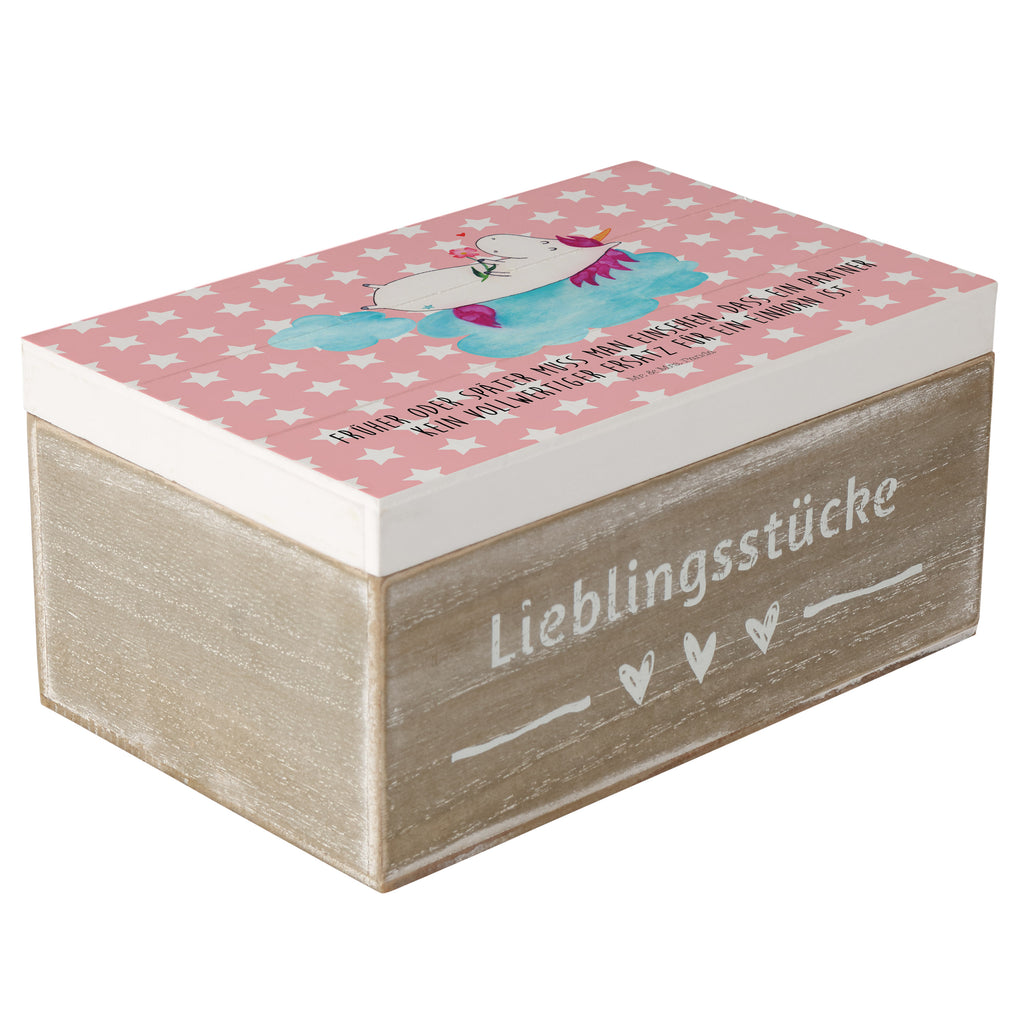 Holzkiste Einhorn verliebt auf Wolke Holzkiste, Kiste, Schatzkiste, Truhe, Schatulle, XXL, Erinnerungsbox, Erinnerungskiste, Dekokiste, Aufbewahrungsbox, Einhorn, Einhörner, Einhorn Deko, Pegasus, Unicorn, verliebt, Liebe, Liebesbeweis, Freundin, Wolke