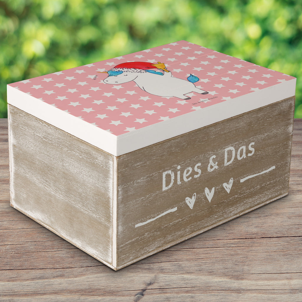 Holzkiste Einhorn Weihnachtsmann Holzkiste, Kiste, Schatzkiste, Truhe, Schatulle, XXL, Erinnerungsbox, Erinnerungskiste, Dekokiste, Aufbewahrungsbox, Einhorn, Einhörner, Einhorn Deko, Pegasus, Unicorn, Gin, Schokolade, Schoki, Weihnachten, Weihnachtsmann, Nikolaus, Wunschzettel, Wunschliste, Feenstaub