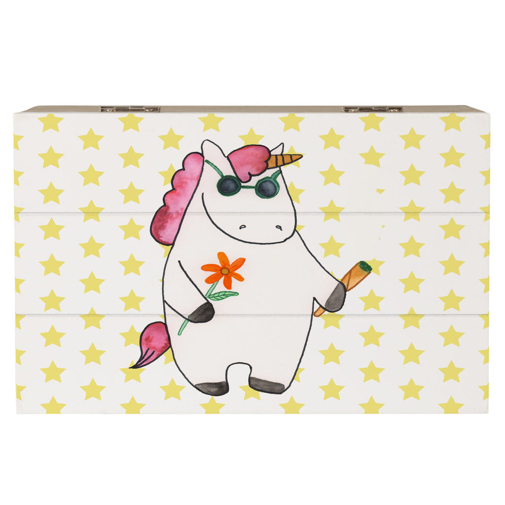 Holzkiste Einhorn Woodstock Holzkiste, Kiste, Schatzkiste, Truhe, Schatulle, XXL, Erinnerungsbox, Erinnerungskiste, Dekokiste, Aufbewahrungsbox, Einhorn, Einhörner, Einhorn Deko, Pegasus, Unicorn, Kiffen, Joint, Zigarette, Alkohol, Party, Spaß. lustig, witzig, Woodstock